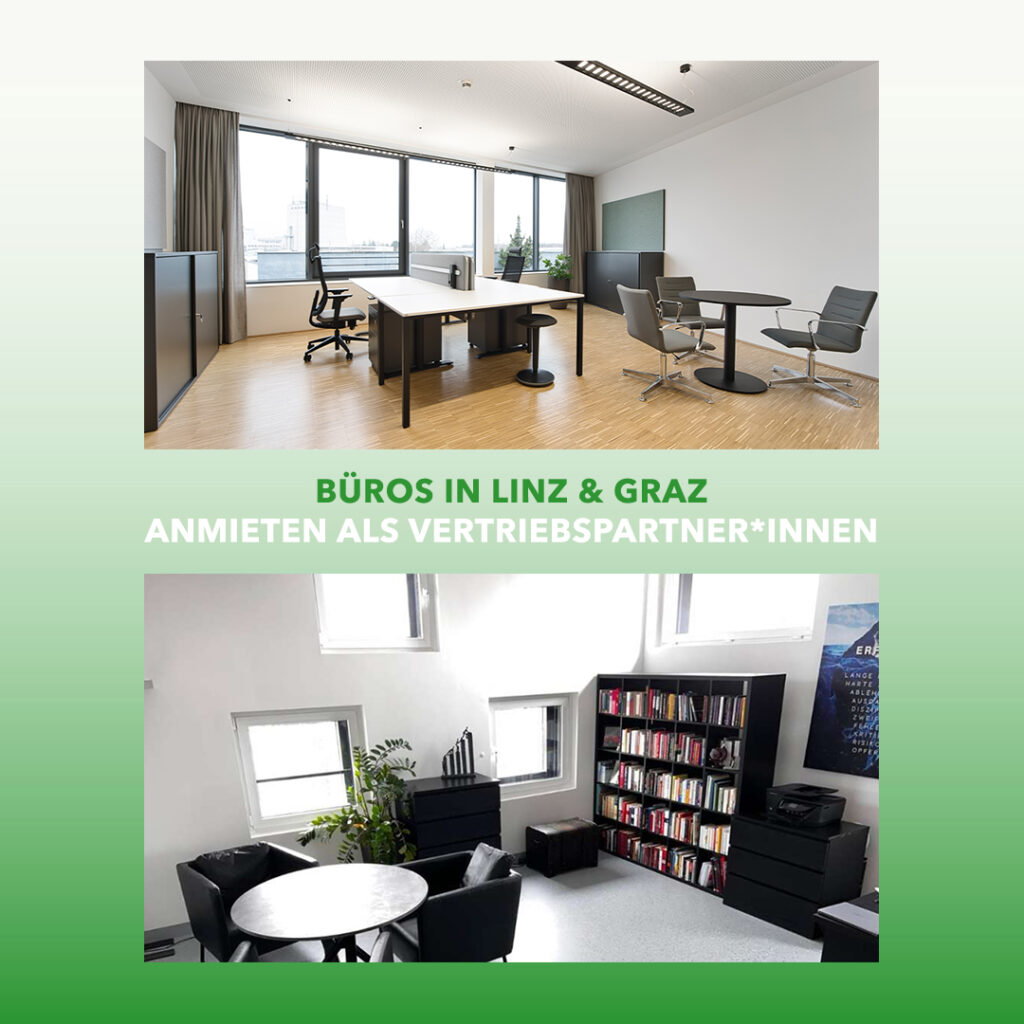 Anmieten von Büros in Linz und Graz