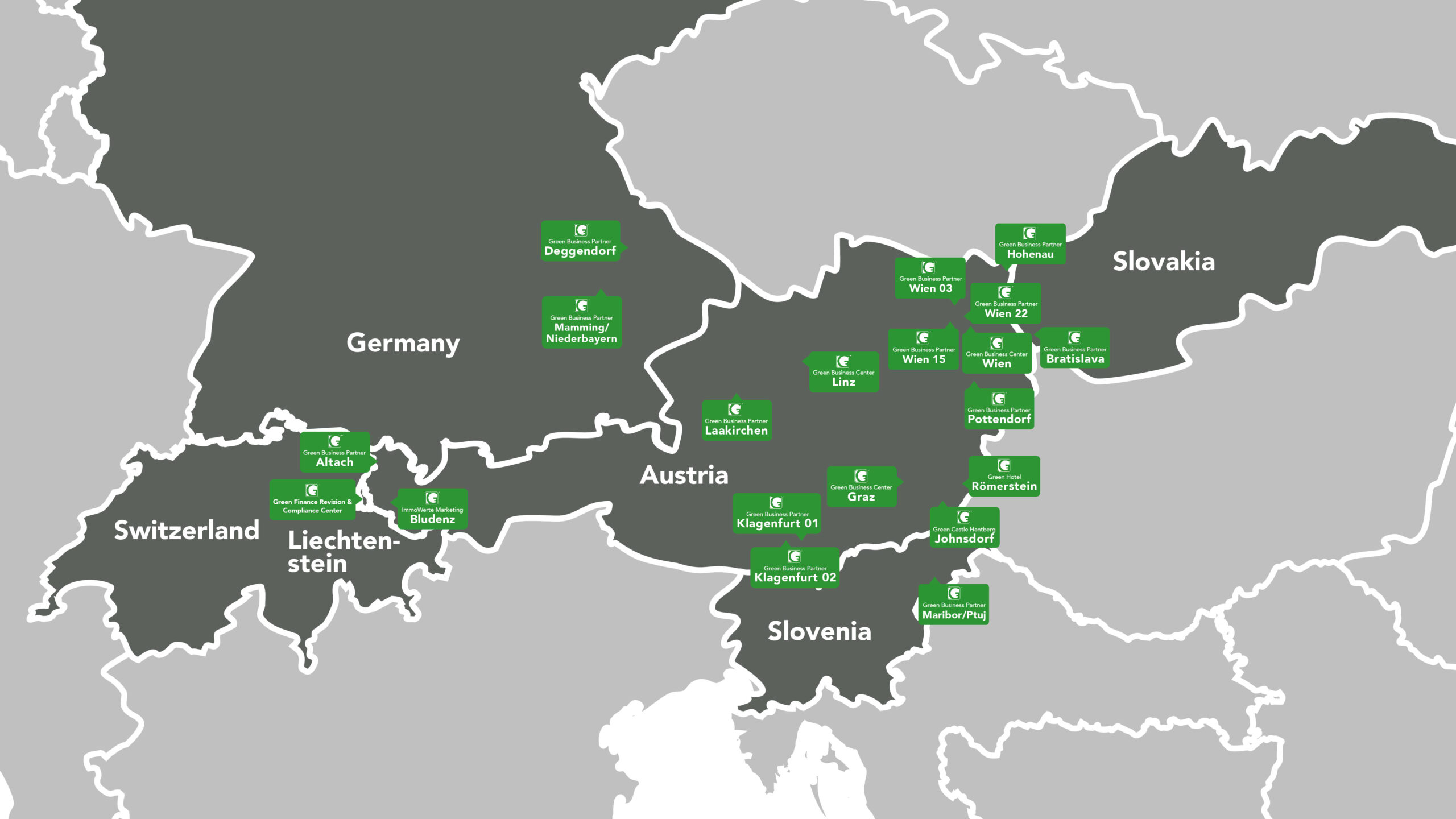 Mappa della posizione Finanza verde