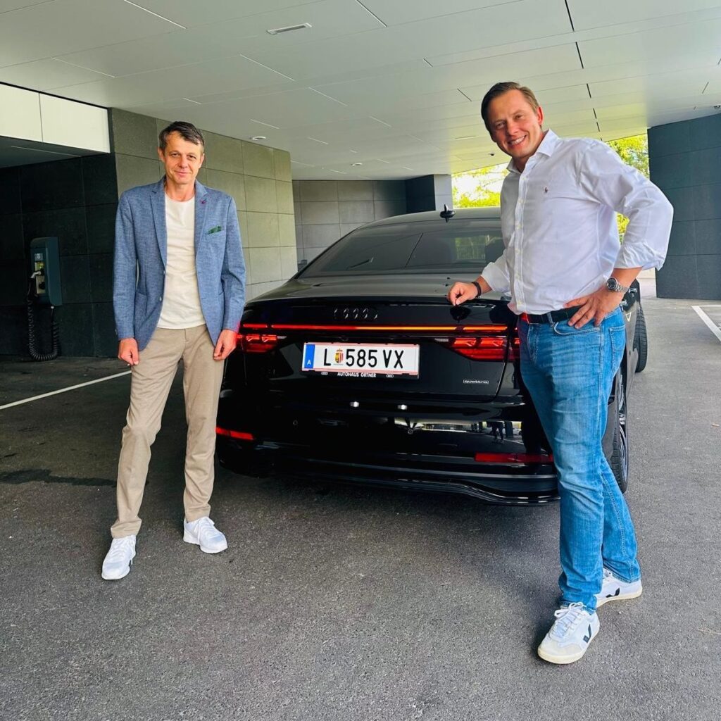 Michael Kottnig and Gerald Frühauf with his Dream Car