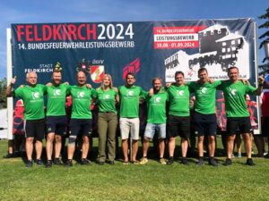 Gruppenfoto der freiwilligen Feuerwehr Kulm