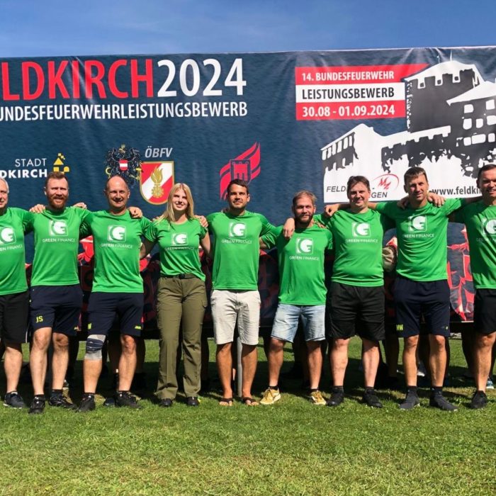 Gruppenfoto der freiwilligen Feuerwehr Kulm