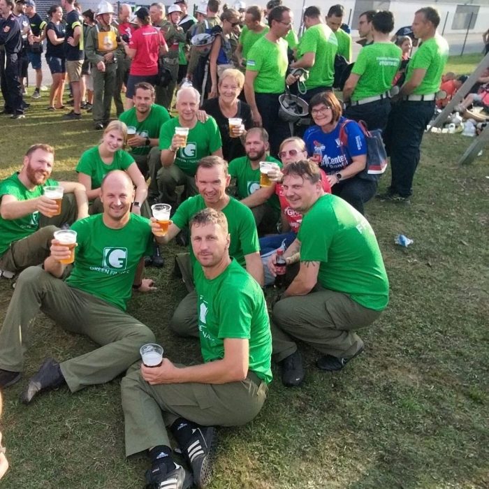 Gruppenfoto der freiwilligen Feuerwehr Kulm