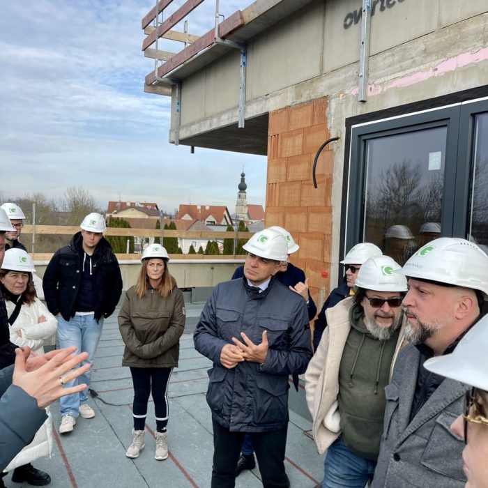 Tour of the Weng housing project with Swiss business partners