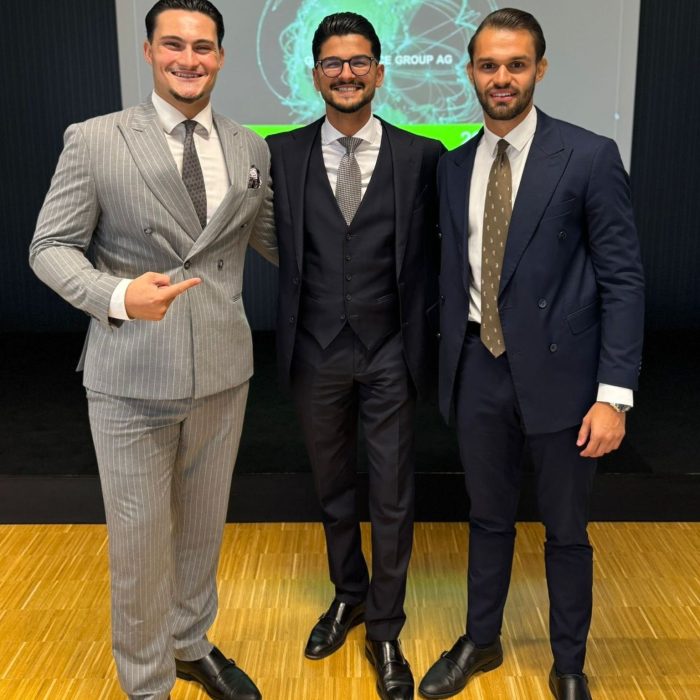 Danijel Peric, Marcel Sipura and Dario Bjelobrk at the Peric management information day