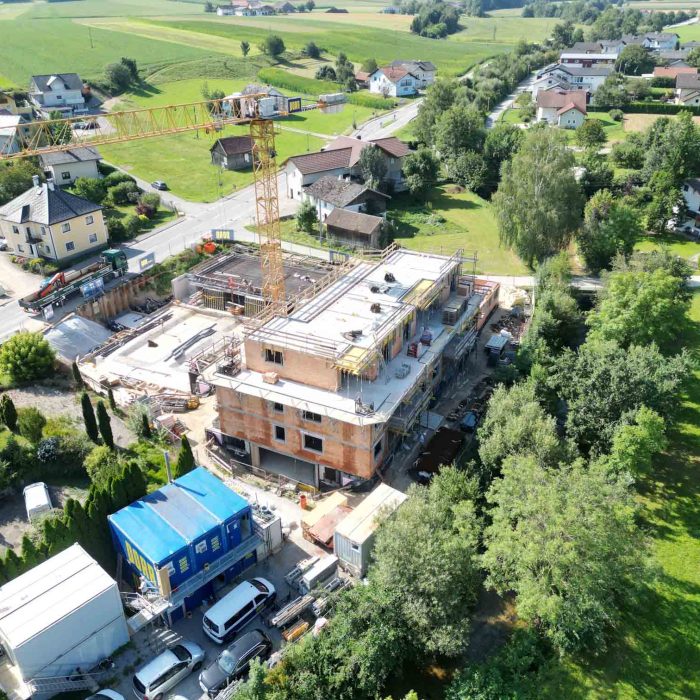 Aerial view of the MEG Weng construction site